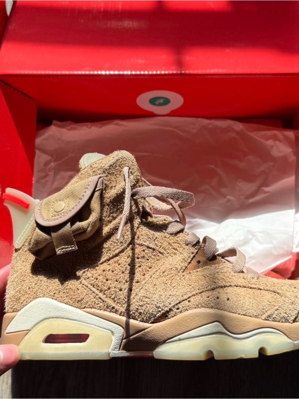 Authentic Travis Scott x Jordan Retro 6 British khaki brand new
